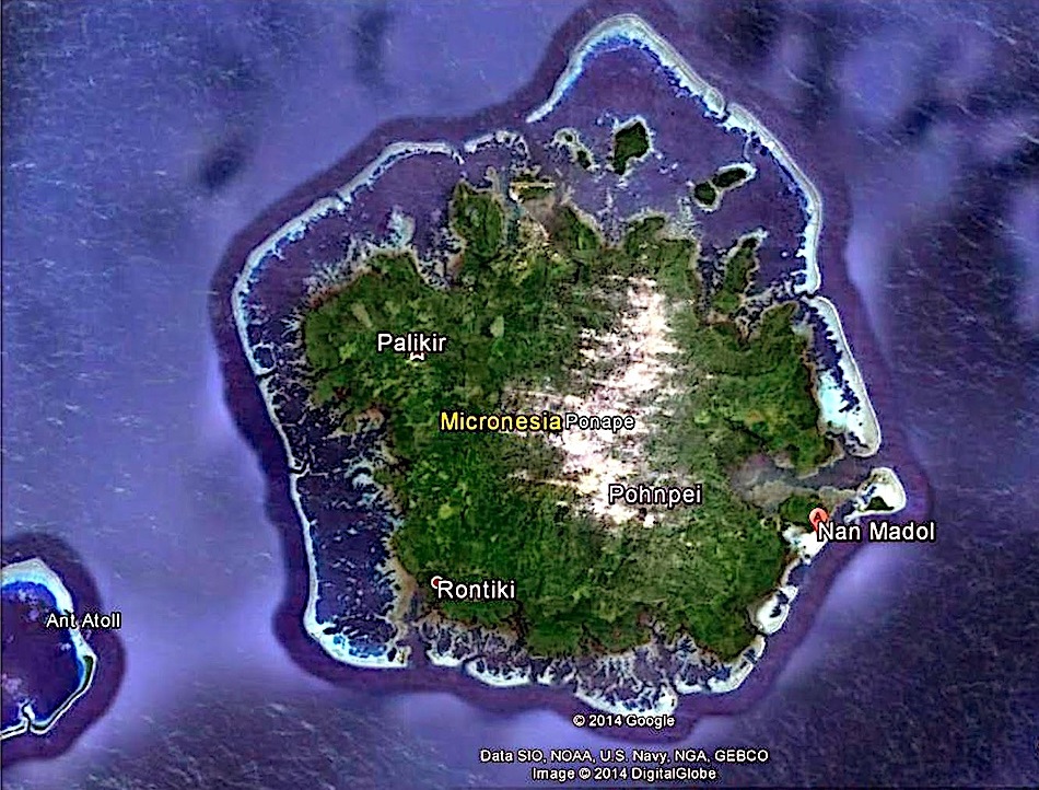 Понапе или Понпеи - вулканический остров диаметром всего 15 километров, окр...